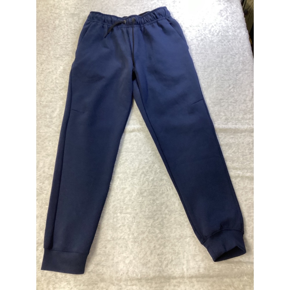 Members Mark Mens Everyday Active‎ Jogger Navy Blue Double Knit Stretch Pants S